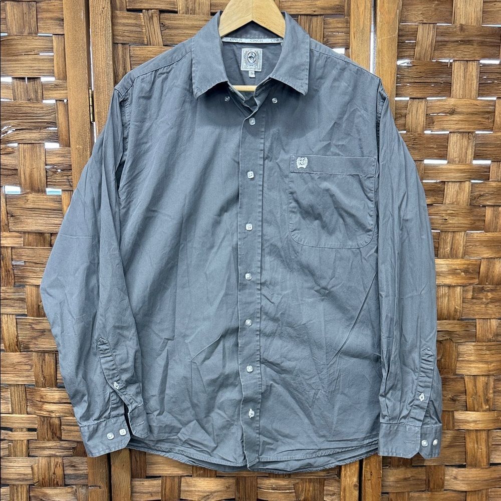 Cinch Men's Charcoal Button-Down Shirt
